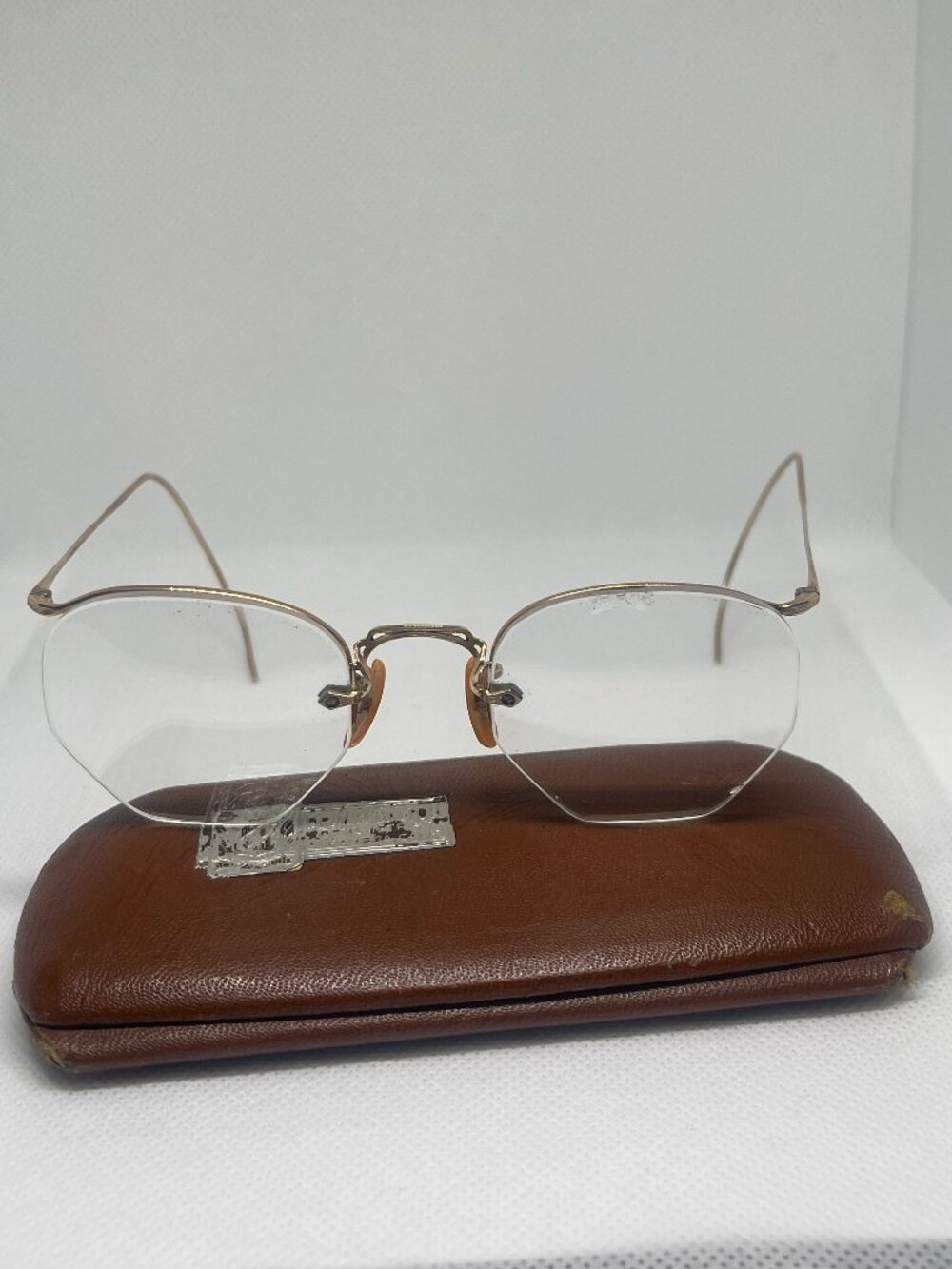 Vintage Bausch & Lomb Gold Filled Rimless Glasses